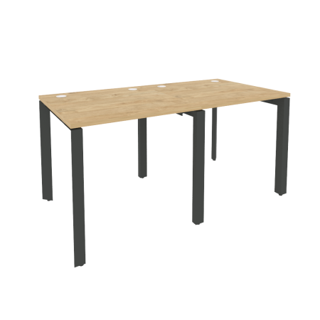 Рабочая станция на П-образном м/к Onix O.MP-RS-2.0.8 1560x800x750 (Тиквуд Светлый/Черный металл)
