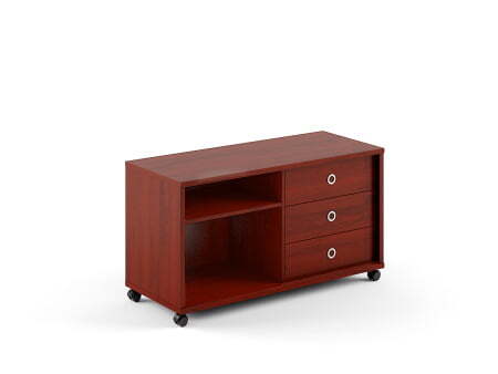 Тумба мобильная серии Born В202 1200x500x660 (Бургунди)