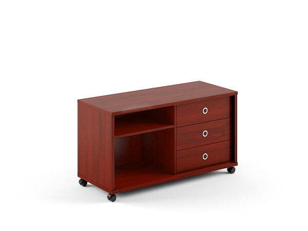 Тумба мобильная серии Born В202 1200x500x660 (Бургунди)