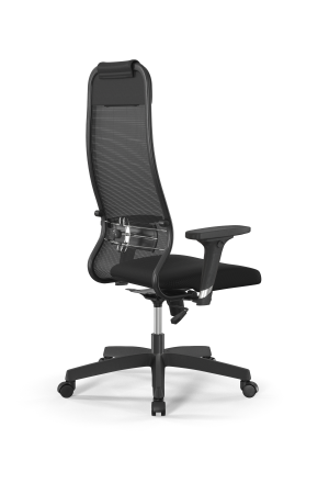 Кресло для руководителя Метта Sit 10 B1-111D - X2+UMF(X1) /Ub00/Wh00/D02P(M09.B02.G15.W01) (Черный)