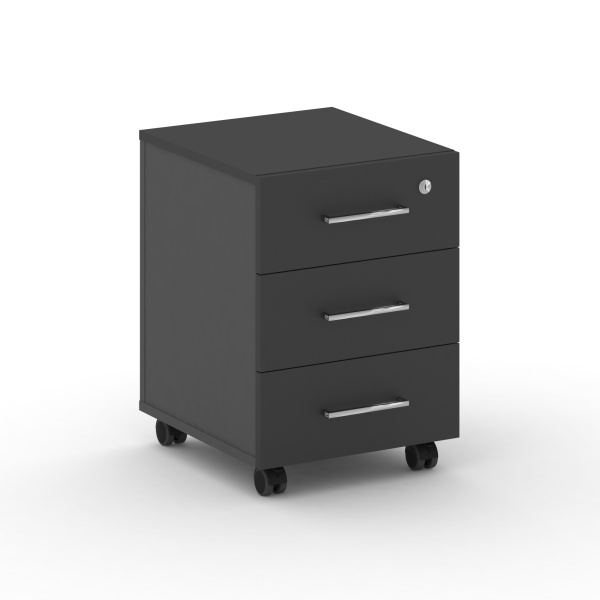 Тумба мобильная Cross CRF.TM-2 (420x460x587) (Черный F-Базальт UM)