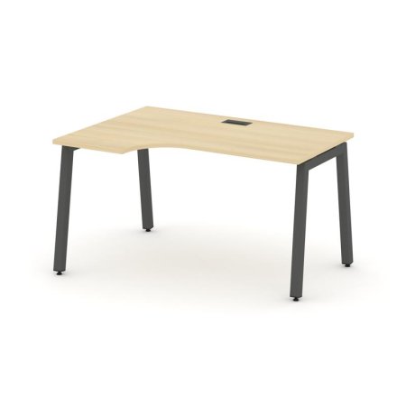 Стол рабочий эргономичный SN-5A.SPA-011(L) (1380х700/980х750) (Акация Лорка/Металл Антрацит)