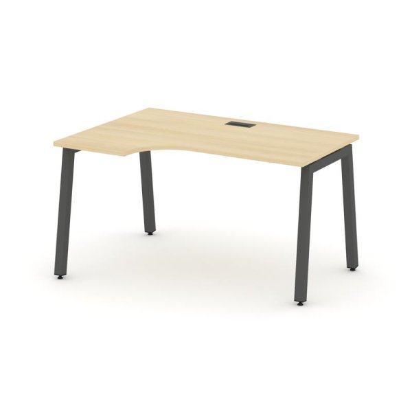 Стол рабочий эргономичный SN-5A.SPA-021(L) (1380х800/980х750) (Акация Лорка/Металл Антрацит)