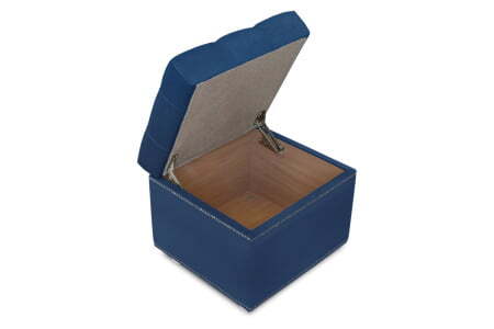 Пуф Marcele 400 (420x420x450) Синий (Синий)