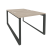 Рабочая станция на О-образном м/к Onix O.MO-D.RS-2.1.8 980x1635x750 (Тиквуд Темный/Белый Металл)