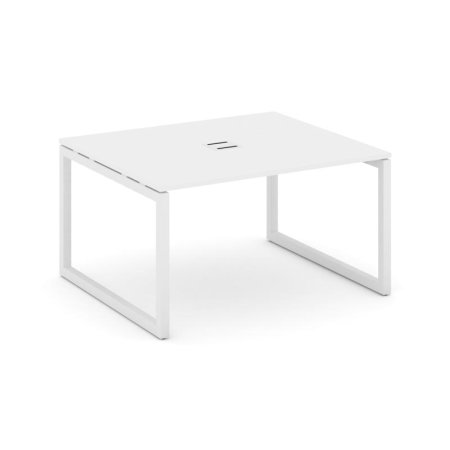 Стол переговорный SN-5O.SPRG-032 (1180х1180х750) (Белый/Металл Белый)