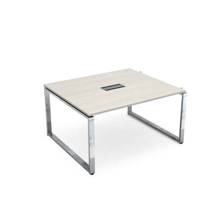 Начальный модуль Бенч-системы для переговорных столов Gloss НСПН-О.926 1200x1200x750 (IvoryХром)