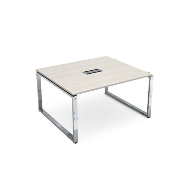 Начальный модуль Бенч-системы для переговорных столов Gloss НСПН-О.926 1200x1200x750 (IvoryХром)