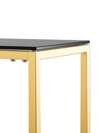 Консоль ТАУН 115*30 золото стекло smoke (Консоль Таун золотой)