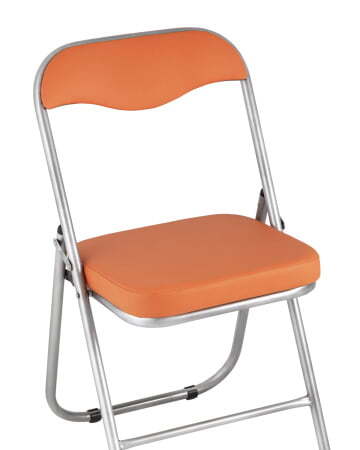 Стул складной ДЖОН металлик, оранжевый (Стул складной Джон оранжевый)