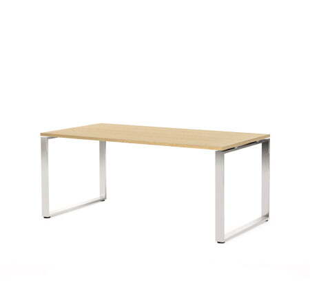 EXE Стол для руководителя 180 (Дуб Светлый/Хром металл)