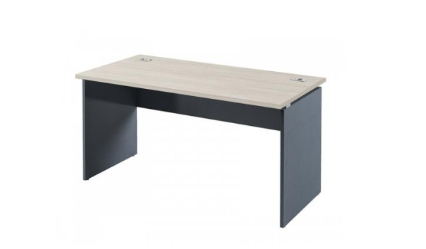Стол письменный с заглушками Инновация I-25 1500х750х750 (Акация Морава/Антрацит)