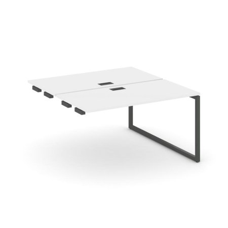 Стол-приставка к опорным элементам SN-4O.DPRS-024 (1580х1632х750) (Белый/Металл Антрацит)