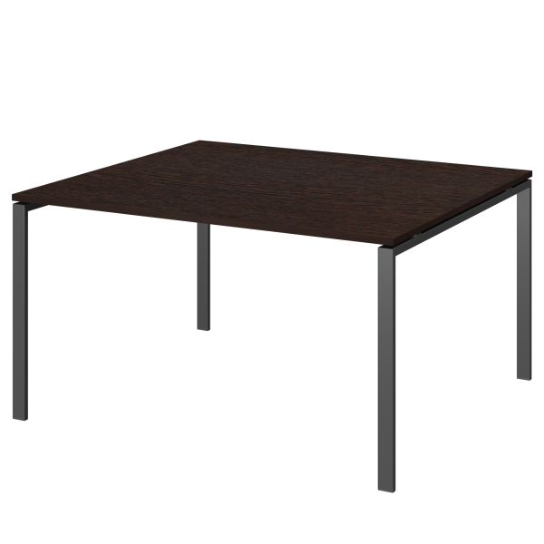 Стол переговорный на металлокаркасе Арго-М АМП-003.123 1400x1236x760 (Дуб венге/Антрацит)