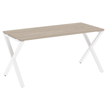 Стол рабочий VR.L-SRX-4.7 1580x720x750 (Дуб Аттик/Белый металл)