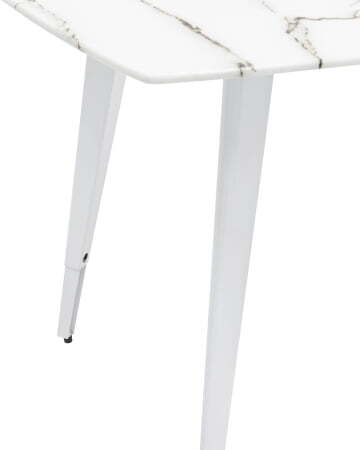 Стол обеденный Ричмонд 100*100 белый стеклянный (Стол обеденный Ричмонд белый)