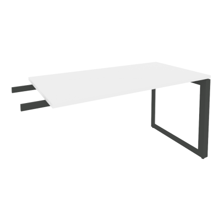 Брифинг-приставка на О-образном м/к Onix O.MO-BR-13 1380x720x750 (Белый Бриллиант/Черный металл)