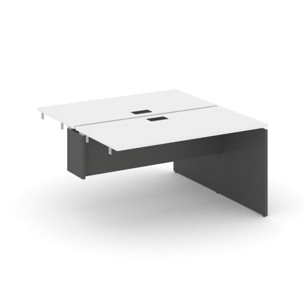 Стол-приставка к опорным элементам SN-D.DPRS-004 (1580х1232х750) (Белый/Антрацит)