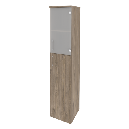 Шкаф высокий узкий правый Onix O.SU-1.7R 400x420x1977 (Тиквуд Темный)