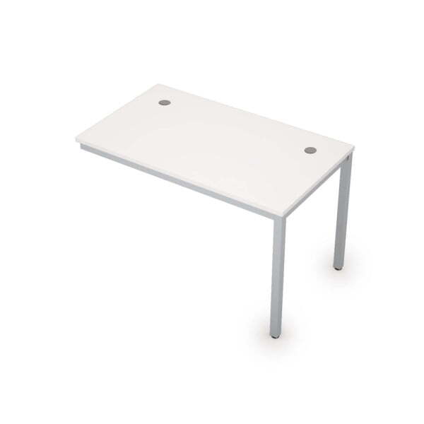 6МБК.178 Линейные бенч-системы, конечный модуль (1200x700x750) (Белый/Алюминий матовый)