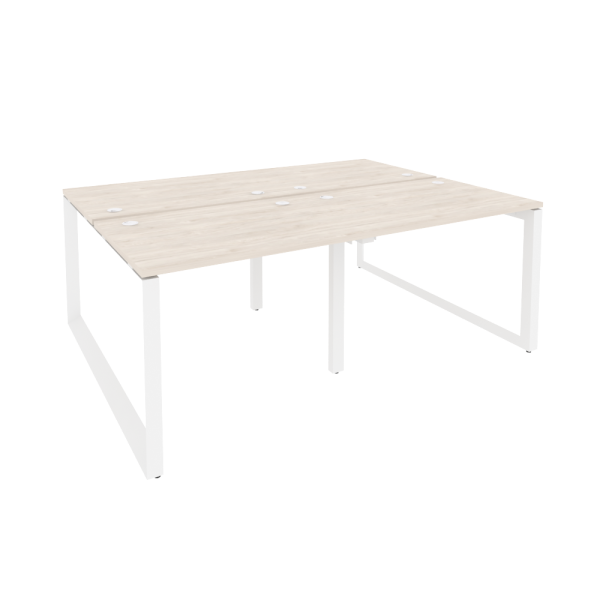 Рабочая станция на О-образном м/к Onix O.MO-D.RS-4.1.7 1960x1475x750 (Денвер Светлый/Белый Металл)