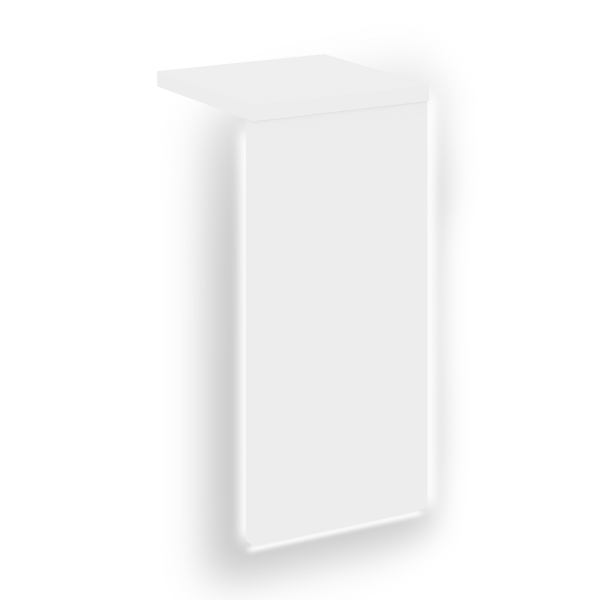 Накладка с подсветкой прямая высокая для О.R-F.MP.V-78 Onix О.R-NP.V-78.1.S 320x327x674 (Белый Бриллиант)