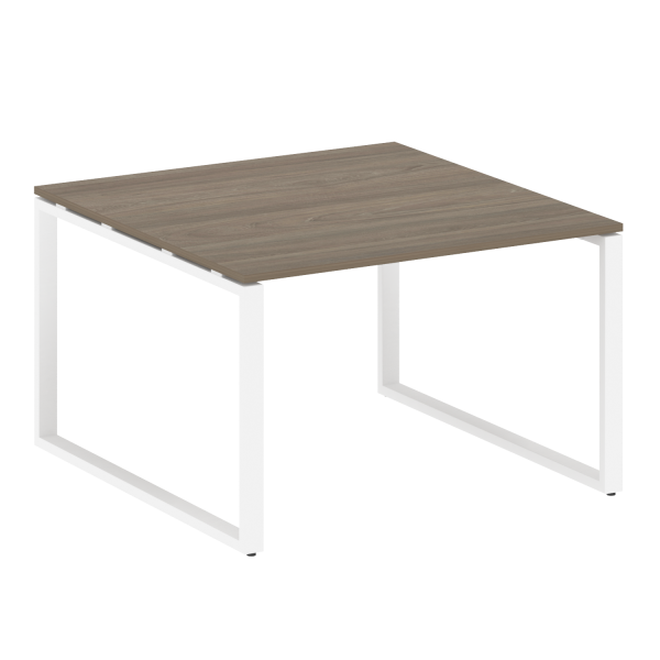 Переговорный стол 1 столешница Metal System Style БО.ПРГ-1.2 1200x1235x750 (Вяз/Белый металл)