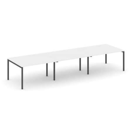 Стол переговорный SN-4P.SPRG-053.3 (4410х1180х750) (Белый/Металл Антрацит)