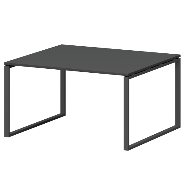 Стол переговорный на металлокаркасе Смарт СМСП-О-12.123.Пр25 1200x1236x750 (Графит/Антрацит)