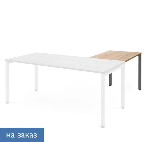 TOUR METAL Брифинг-приставка 80х60 (Дуб калифорнийский/Антрацит металл)