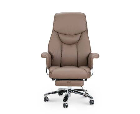 Парламент / (grey-brown) сталь + хром / серо коричневый экокожа (Серо-коричневый)