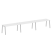 Рабочая станция на 3 рабочих места на А-образном м/к Metal System Style БА.СМ-3.4 4800x720x750 (Дуб наварра/Серый металл)