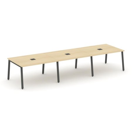 Стол переговорный SN-6A.SPRG-053 (4410х1180х750) (Акация Лорка/Металл Антрацит)