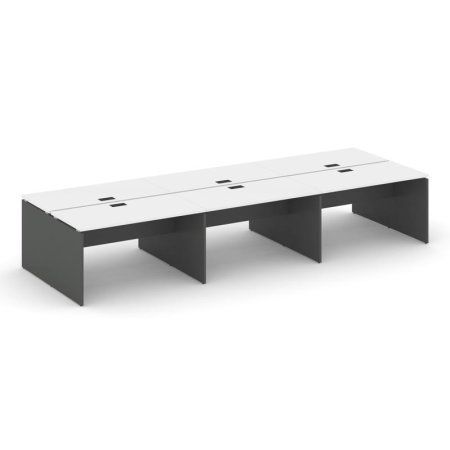 Рабочая станция 2-х сторонняя SN-D.DRS-062 (3540х1232х750) (Белый/Антрацит)