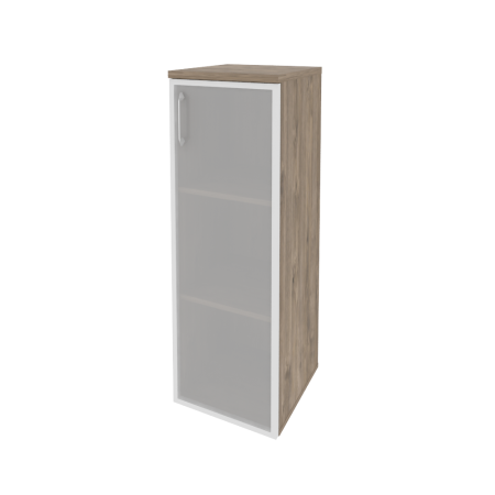 Шкаф средний узкий правый Onix O.SU-2.4RR 400x420x1207 (Тиквуд Темный)