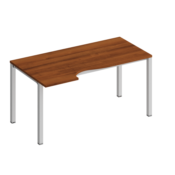 Стол эргономичный левый на металлокаркасе КФ Комфорт КФ К.1139 1600x900x750 (Французский орехСерый)