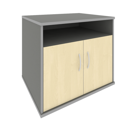 Тумба для оргтехники Riva А.ТМ-1-S 770x600x685 (Клен-Металлик)