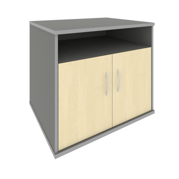 Тумба для оргтехники Riva А.ТМ-1-S 770x600x685 (Клен-Металлик)