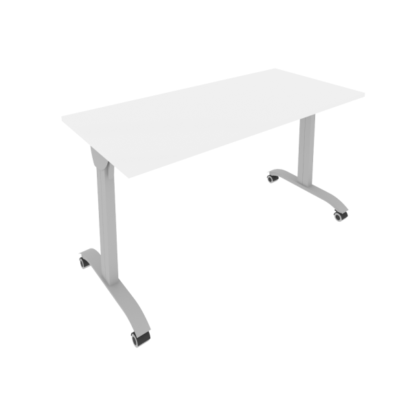 Стол складной мобильный Mobile system СМ-5 1400x650x757 (Белый/Серый металл)