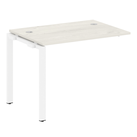 Проходной наборный элемент рабочей станции Metal System Style БП.ПРС-СП-1.1 1000x720x750 (Дуб Наварра/Белый металл)