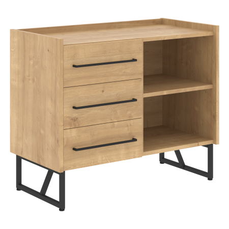 Тумба сервисная LOFTIS LSC-3D 904х445х750 (Дуб Бофорд)