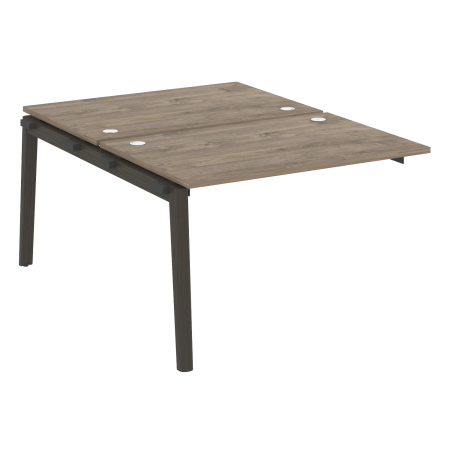 Наборный элемент рабочей станции на деревянных опорах Onix Wood OW.2.NRS-2.8 1180x1635x750 (Тиквуд Темный/Дуб Темный)