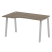 Стол криволинейный левый Metal System Style БА.СА-2 Л 1400x900x750 (Дуб Наварра/Серый металл)