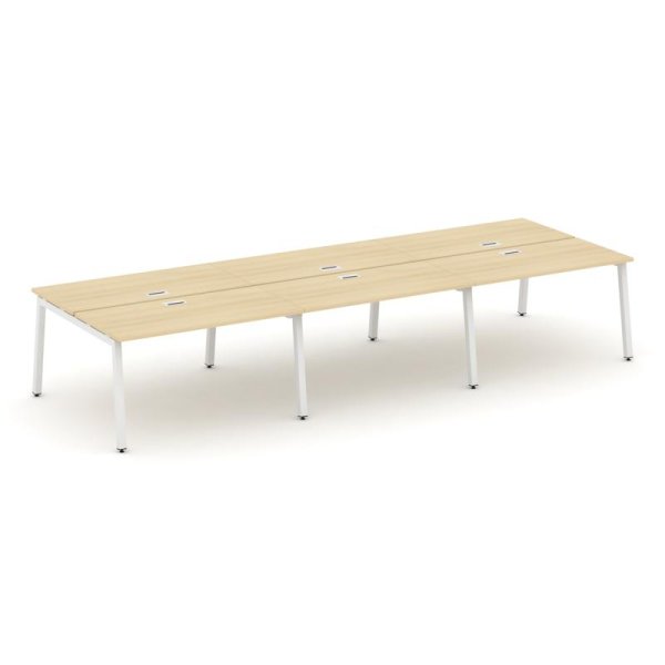 Рабочая станция 2-х сторонняя SN-5A.DRS-071 (2940х1432х750) (Акация Лорка/Металл Белый)