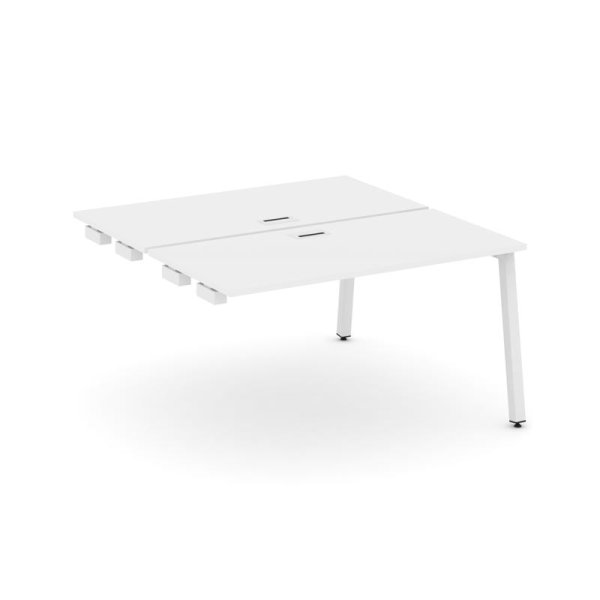 Стол-приставка к опорным элементам SN-5A.DPRS-014 (1580х1432х750) (Белый/Металл Белый)