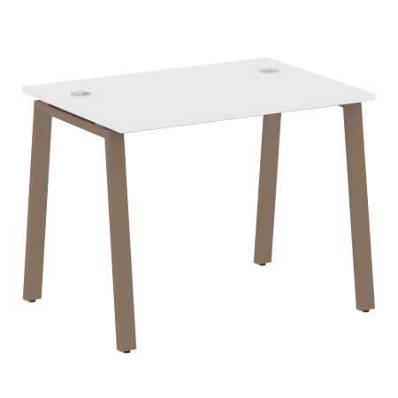Стол письменный Metal System Style БА.СП-1 1000x720x750 (Белый/Мокко металл)