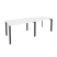 Рабочая станция на П-образном м/к Onix O.MP-RS-2.2.8 2360x800x750 (Тиквуд Темный/Белый Металл)