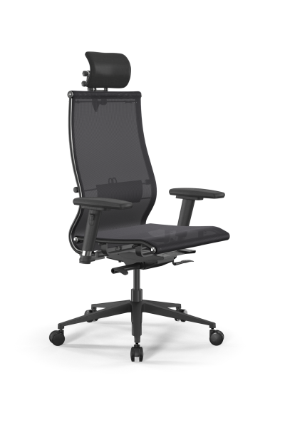 Кресло для руководителя Метта SynchroSit 10 L2-107D - TV /Km00/Nb00/D03P/H3mL-3D(M24.B11.G19.W03) (Черный)