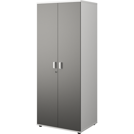 Шкаф для одежды Смарт СМШ-58-6ШД 729x594x1990 (Белый/Графит)