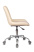 Кресло CH-350SL светло-бежевый текстиль/эко.кожа крестов. металл хром (Светло-бежевый)